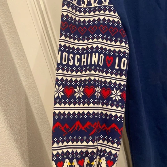 New Moschino logo fair aisle sweater dress - Picture 5 of 11